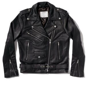 Classic Understated Leather Easy Rider jacket